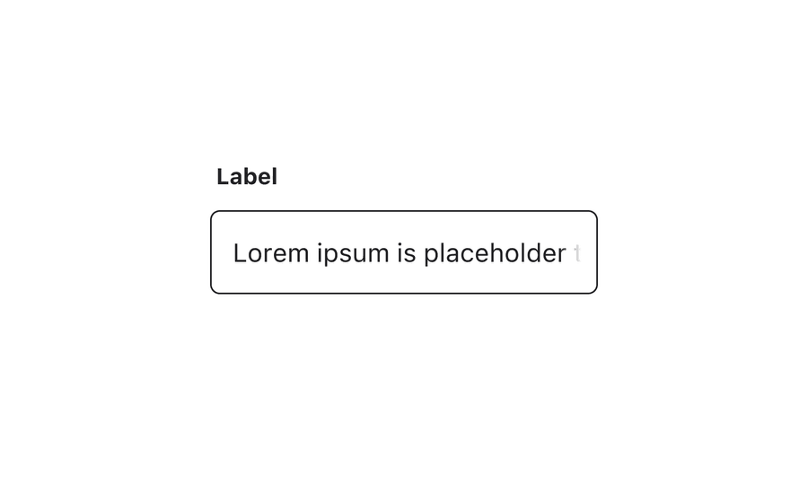 text field typing control