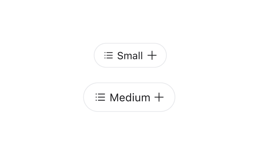 chipbutton options size