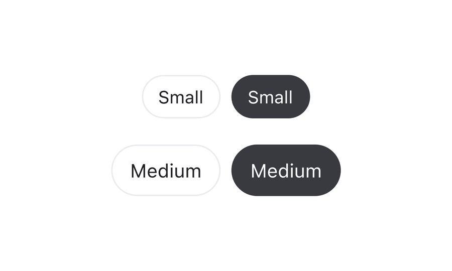 chip radio group options size