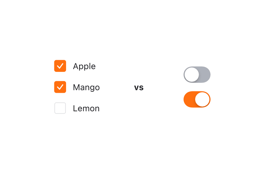 switch guideline Checkbox vs
Switch