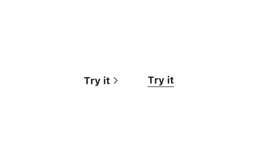 text button options style